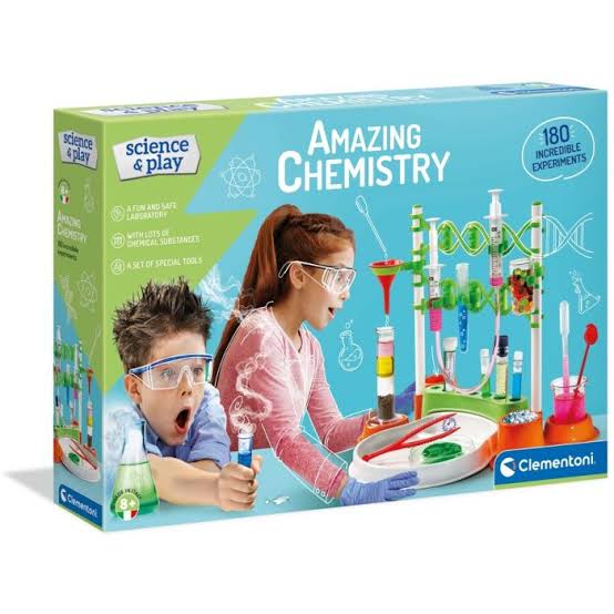 Science & Play Amazing Chemistry Set, 180 experiments - Clementoni