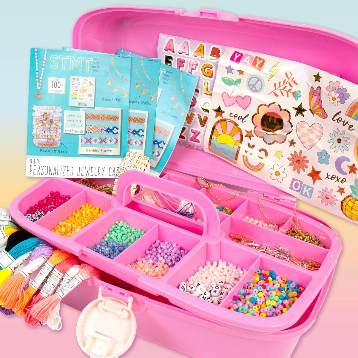 D.I.Y. Personalized Jewelry Case, 100+ accessories - STMT/Horizon Group USA