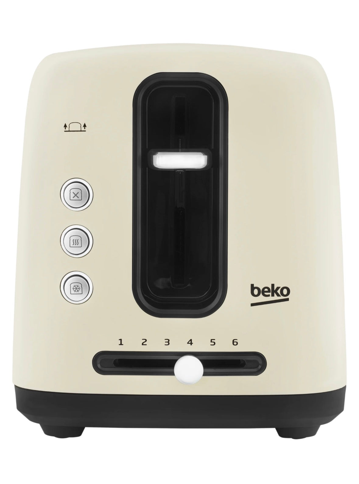 2-Slice Toaster, Cream - Beko TAM7201C