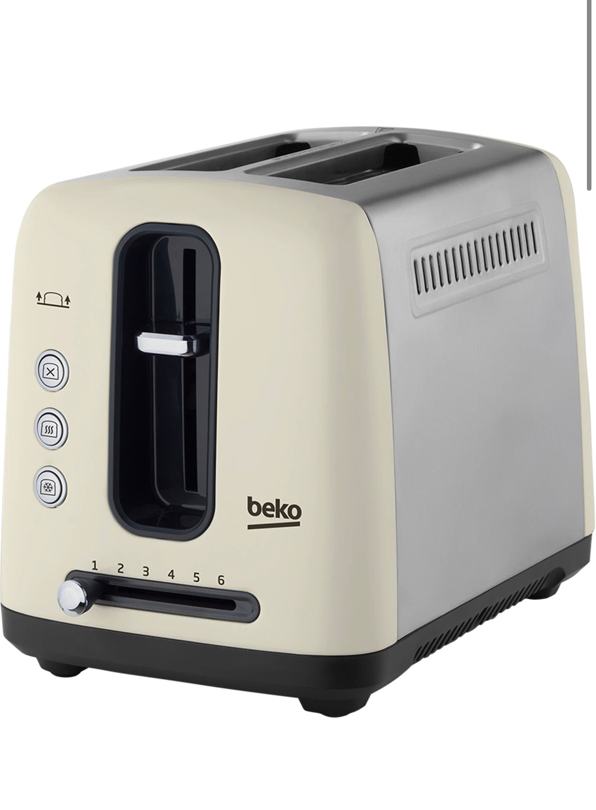 2-Slice Toaster, Cream - Beko TAM7201C
