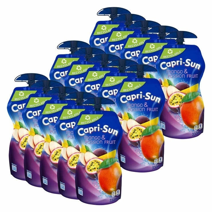 Capri-Sun Juice Drink Mango & Passion Fruit Sports Cap 15 x 330ml - Picture 1 of 3