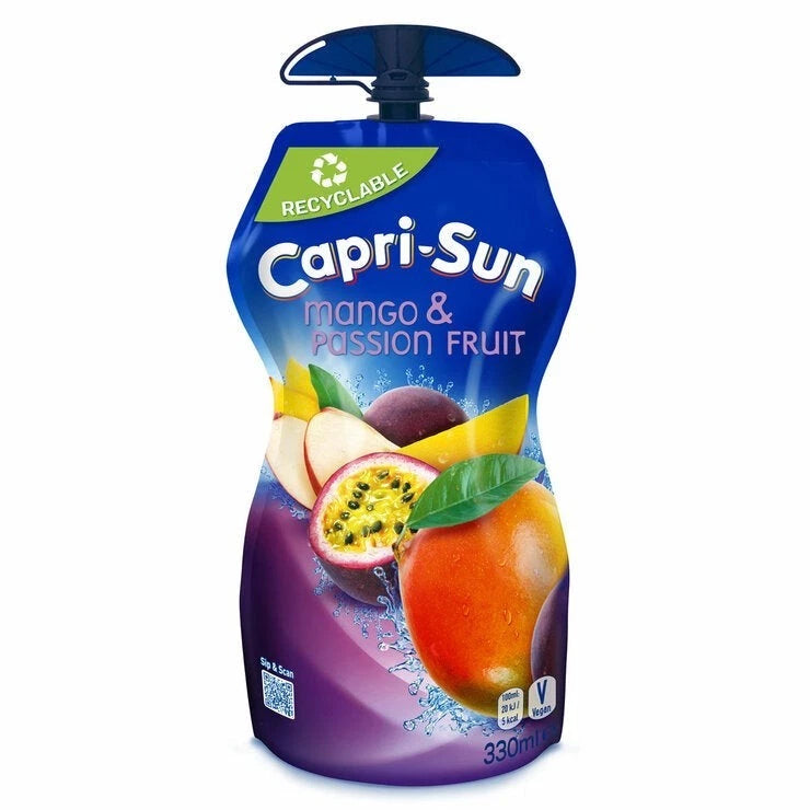 Capri-Sun Juice Drink Mango & Passion Fruit Sports Cap 15 x 330ml - Picture 2 of 3