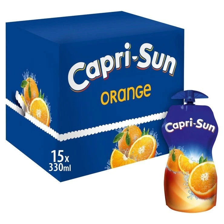 Capri-Sun Orange Juice Drink Sports Cap 15 x 330ml - Picture 1 of 3