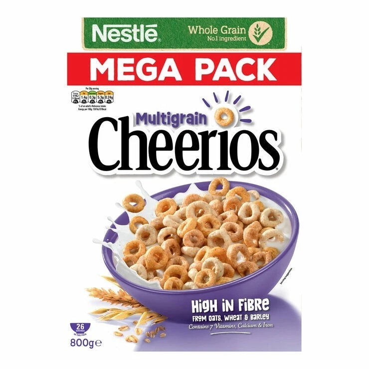 Nestle Cheerios Multigrain Cereal Mega Pack 2 x 800g - Picture 1 of 3