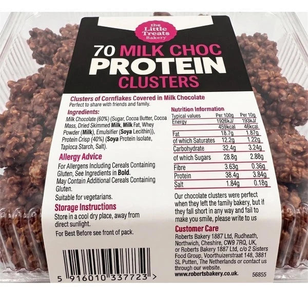 Little Treats Protein Clusters Milk Chocolate 70 Pack - Picture 2 of 2