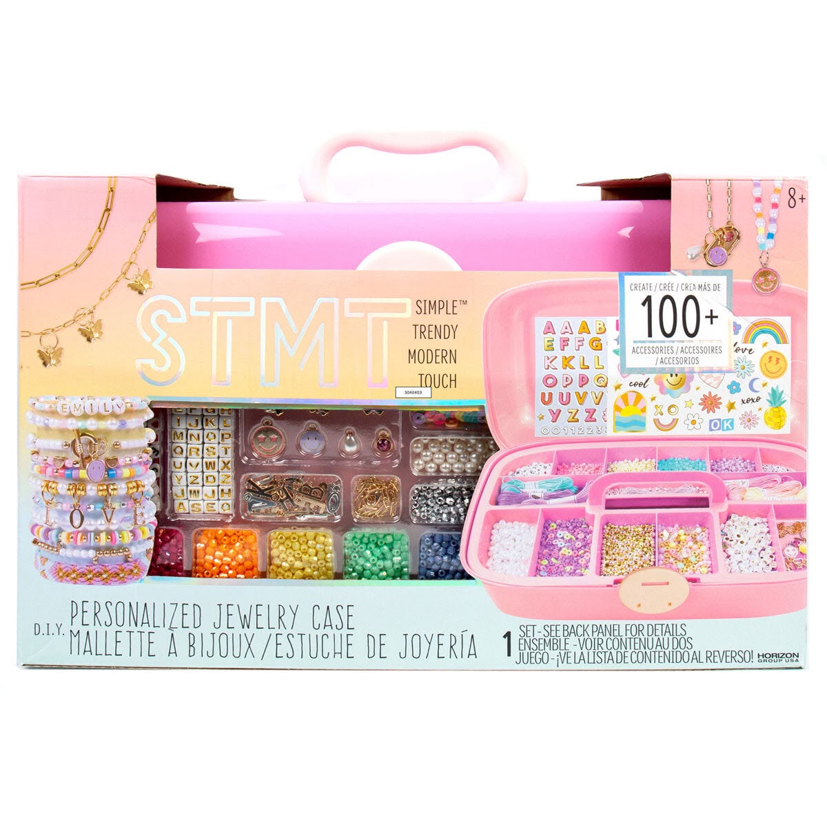 D.I.Y. Personalized Jewelry Case, 100+ accessories - STMT/Horizon Group USA