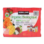 Kirkland Signature Fruit Juice Organic 100% Variety Pack 40 x 200ml - Picture 1 of 6