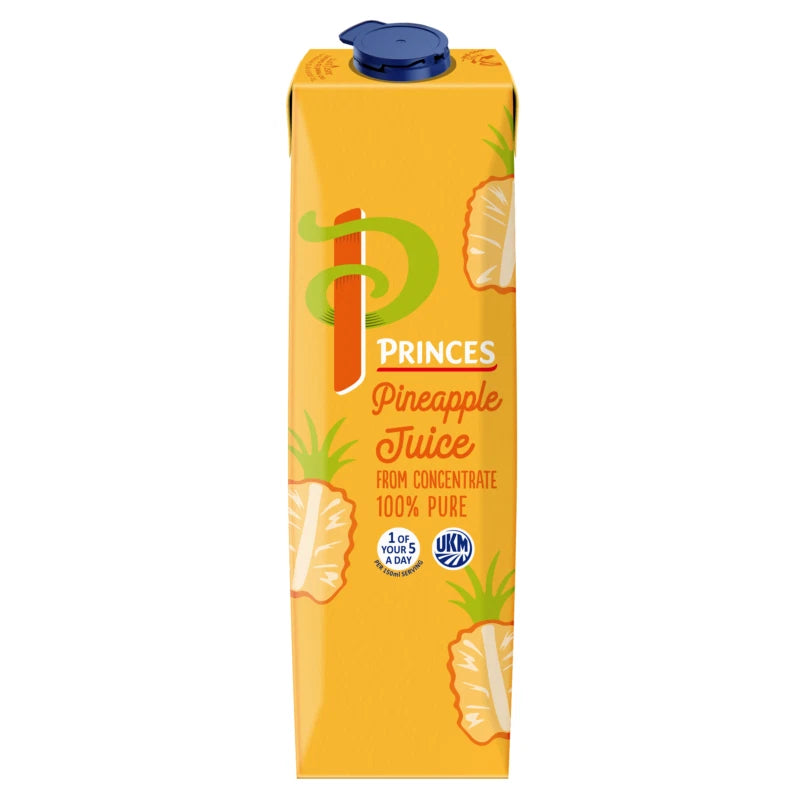 Princes Pineapple Juice 100% From Concentrate 12 x 1L - Picture 2 of 6