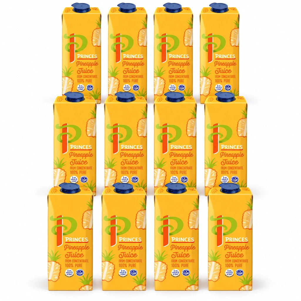 Princes Pineapple Juice 100% From Concentrate 12 x 1L