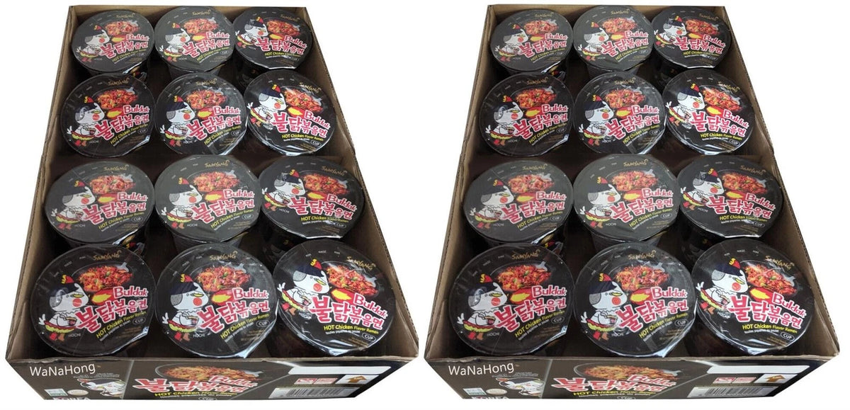 Samyang Spicy Hot Chicken Flavour Ramen Cup 70g (Pack of 12)