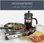 Electric Hotplate 1500W Portable Kitchen Table Top Cooker Stove Stainless Steel
