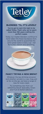 Tetley 1 One Cup Black Fresh Catering Size Sealed Pack of 1100 Tea Bags 2.5kg
