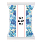 Blue Mix Sweets, Chewy, Fizzy and Sour Variety Jelly, 1kg