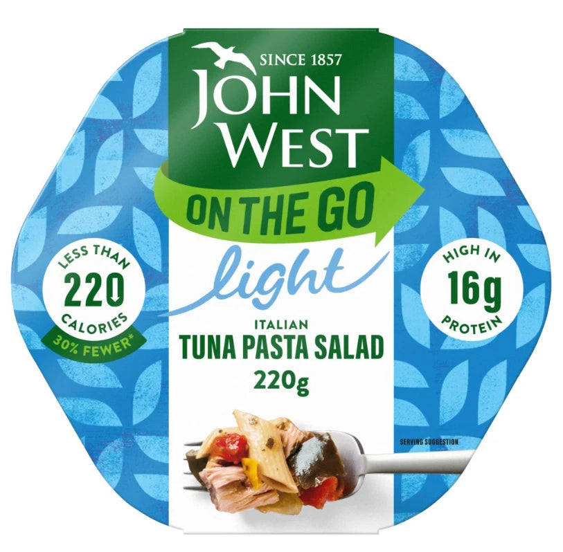 John West on the Go Light Italian Tuna Pasta Salad 220g x 6
