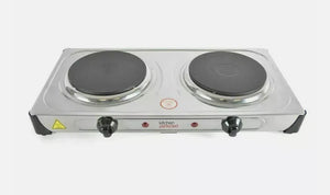 Electric Double Hot Plate Portable Kitchen Table Top Cooker Stove Hotplate 2000W