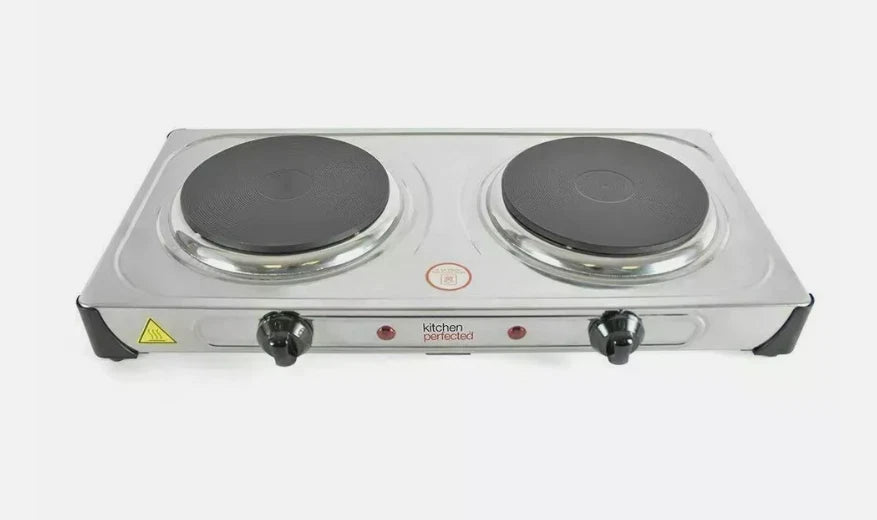 Electric Double Hot Plate Portable Kitchen Table Top Cooker Stove Hotplate 2000W