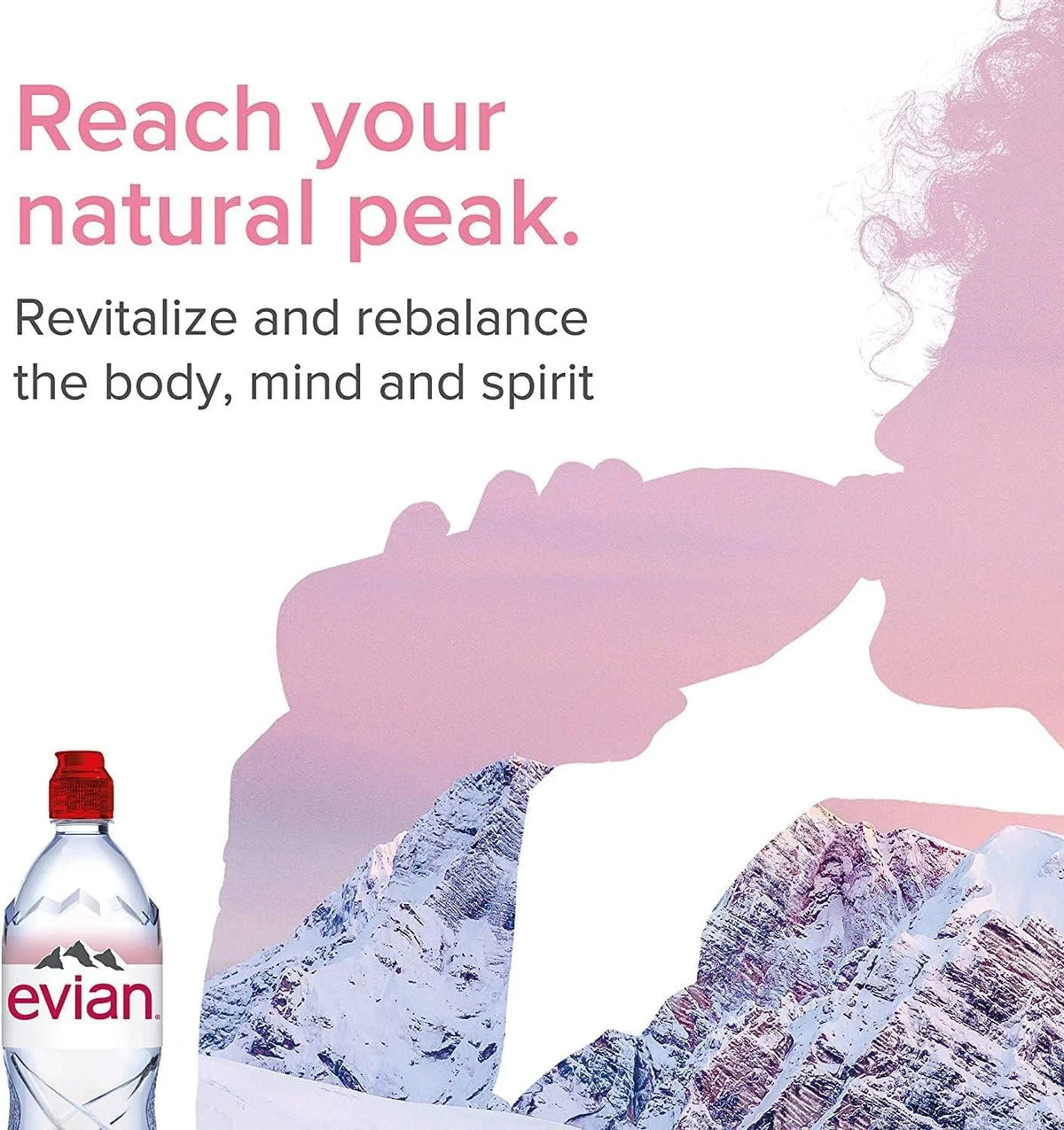 Evian Sports Mineral Water 750mlx12