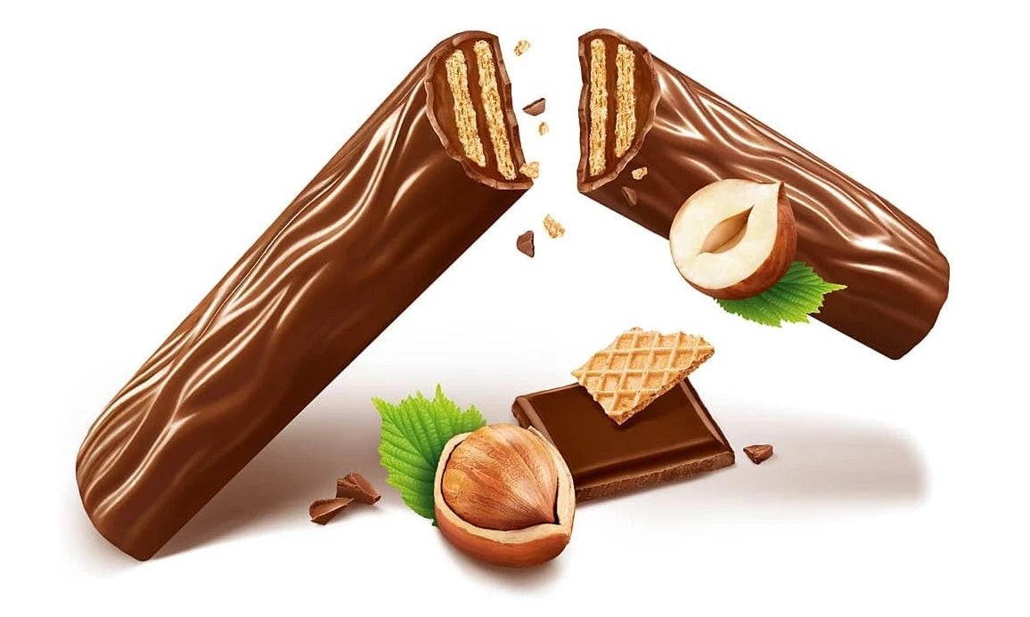 Ferrero Duplo Milk Chocolate Crispy Wafer Cream Filling Bars 327g Pack 18x 18.2g