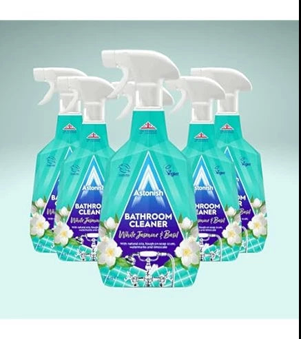 Astonish Bathroom Cleaner White Jasmine & Basil 750ml × 6