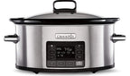 Crockpot CSC066 Digital Slow Cooker Time Select 5.6L 240w Stainless Steel