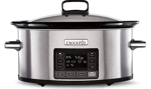 Crockpot CSC066 Digital Slow Cooker Time Select 5.6L 240w Stainless Steel