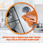 Mr Muscle Kitchen Cleaner, Platinum Antibacterial Spray, Citrus, 750ml Pack of 6