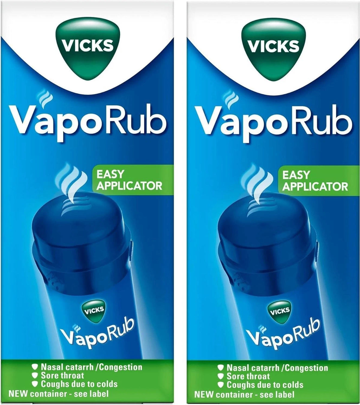 Vicks VapoRub Easy Application Twist and Apply On Chest for Cold Relief 2 pack