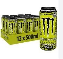 Monster Energy Lando Norris Zero Sugar Energy Drink 12 x 500ml Cans