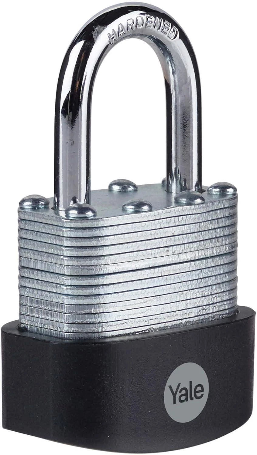 Yale High Security 40mm Laminated Steel Padlock, Pack of 3 - 3 Keys