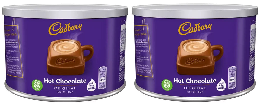 Cadbury Instant Hot Chocolate MilkChoc Powdered Creamy Drink 2 Pack 1kg