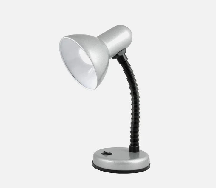 Lloytron 35W Classic Flexi Desk Lamp - Silver