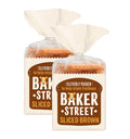 Baker Street Sliced Brown Bread 600g Wholemeal Bread (Pack of 2)
