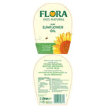 Flora Sunflower Oil Pure Natural Frying Cooking Roasting Dressing Salad Pack2x2L