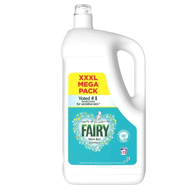 Fairy Non Bio Laundry Liquid, 172 Wash, 4.988L