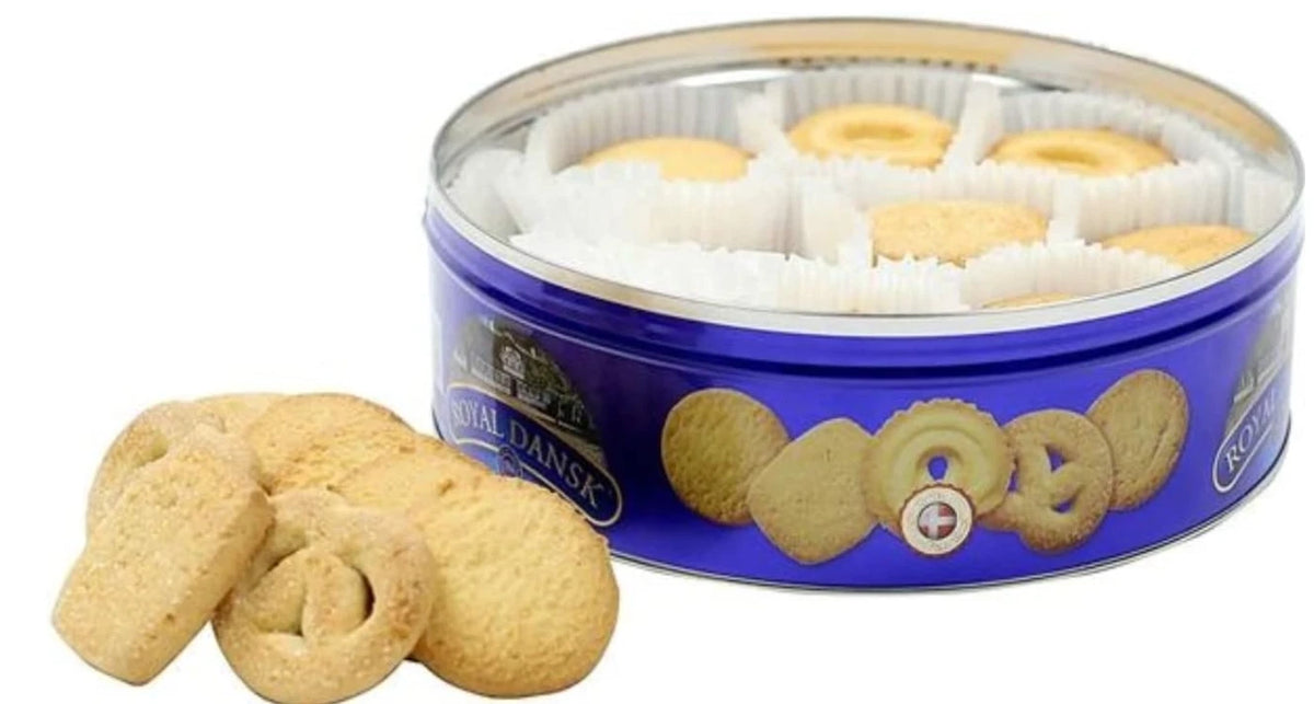 Royal Dansk Danish Butter Cookies, 100% Pure Butter Biscuit Tin, 340g
