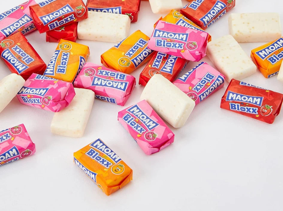 Haribo MAOAM Bloxx Fruit & Cola Flavour Chewy Sweets Tub 880g