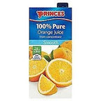 Princes Orange Juice From Concentrate 100% Pure Juice Carton Pack 12 x 1 Litre