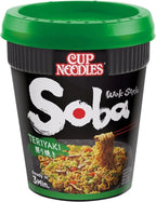 Nissin Soba Teriyaki Instant Wok Style Noodles 90g Pot (Pack of 8)
