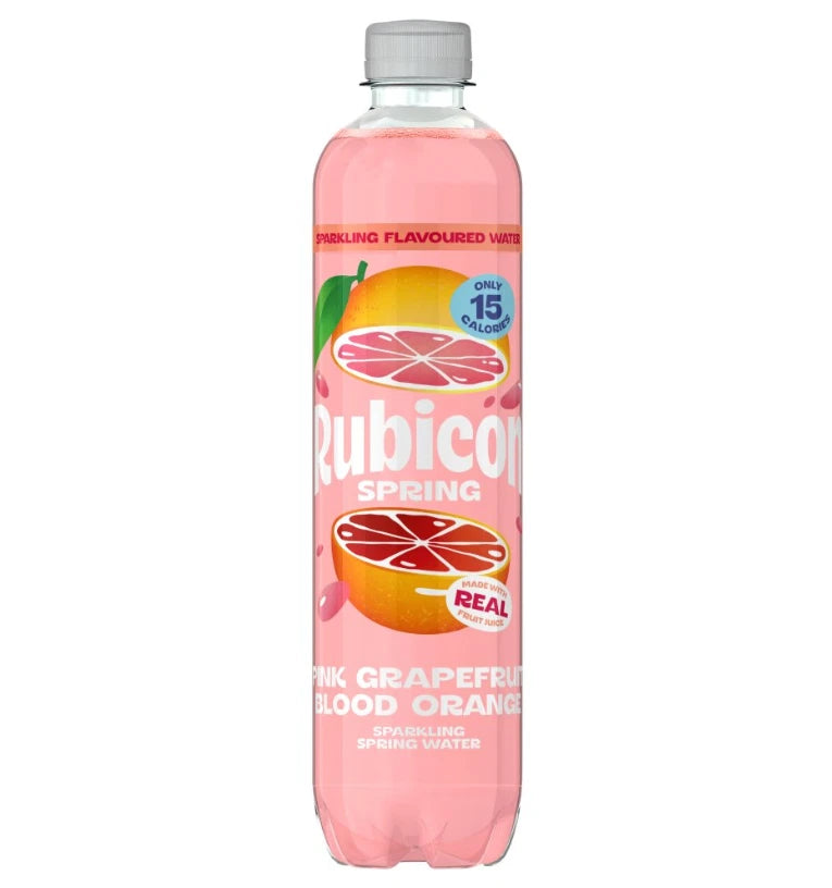 Rubicon Spring Pink Grapefruit Blood Orange Sparkling Spring Water 500ml x 12