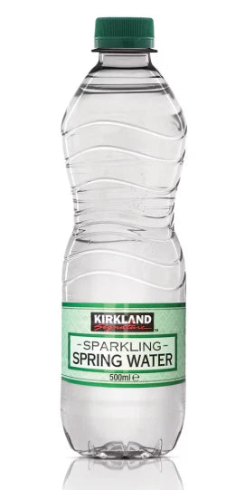 Kirkland Signature Sparkling Spring Water 500ml Bottle (Pack of 20)
