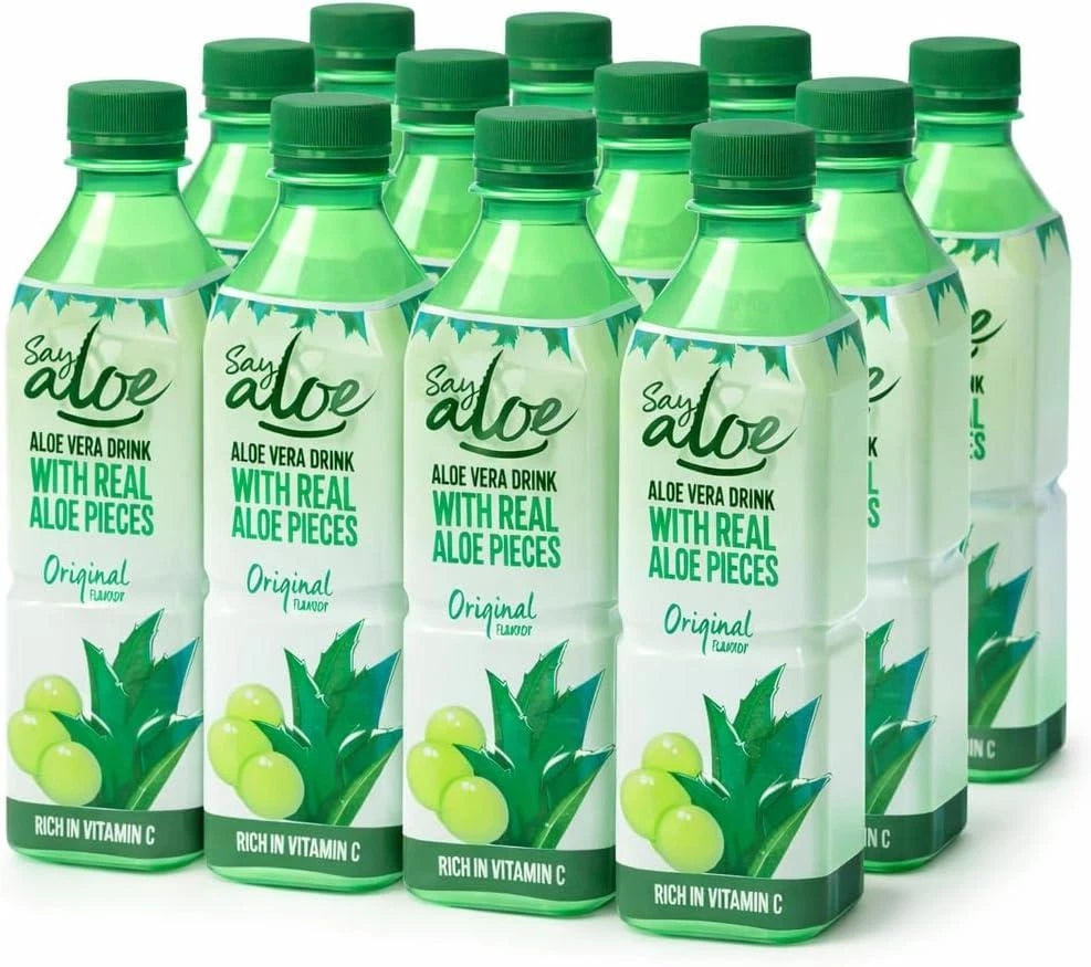 Grace Say Aloe Vera Drink Original Flavour 500ml (Pack of 12)