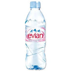 Evian Still Water Bottle Mineral Natural Drinking Water Screw Cap 24 x 500ml
