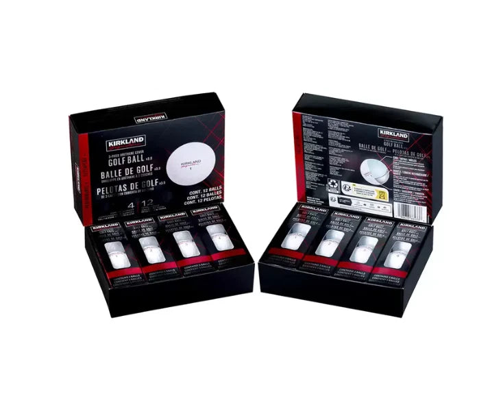 Kirkland Signature 3-Piece Urethane Cover White Golf Balls - 24 Pack