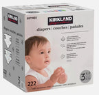 Kirkland Signature Baby Diapers Size 3 Nappy 7-13kg Breathable Pack 222 Nappies