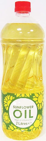 Sunflower Oil 2 Litre pack of 6 Cooking Oil for Frying, Baking & Roasting