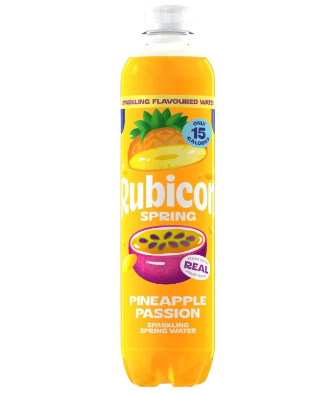 Rubicon Spring Pineapple Passion Sparkling Spring Water 500ml x 12