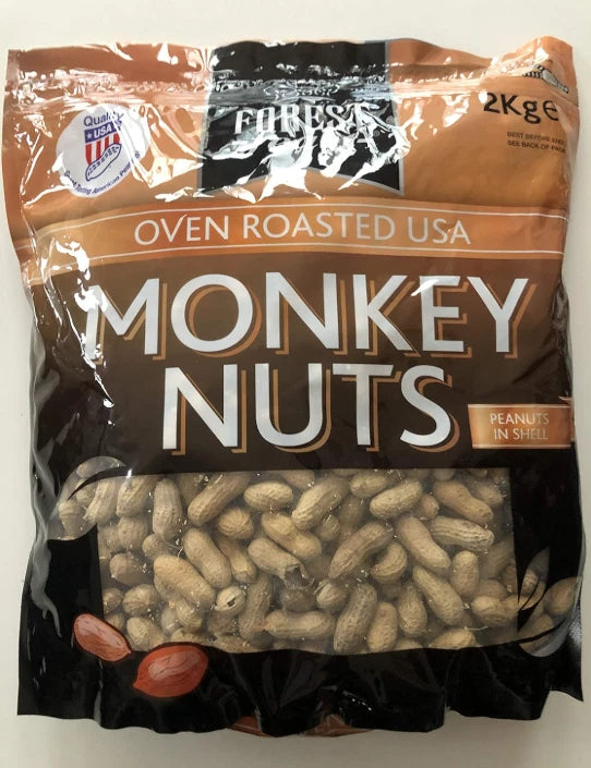 Forest Feast Oven Roasted Monkey Peanuts in Shell, 2 kg
