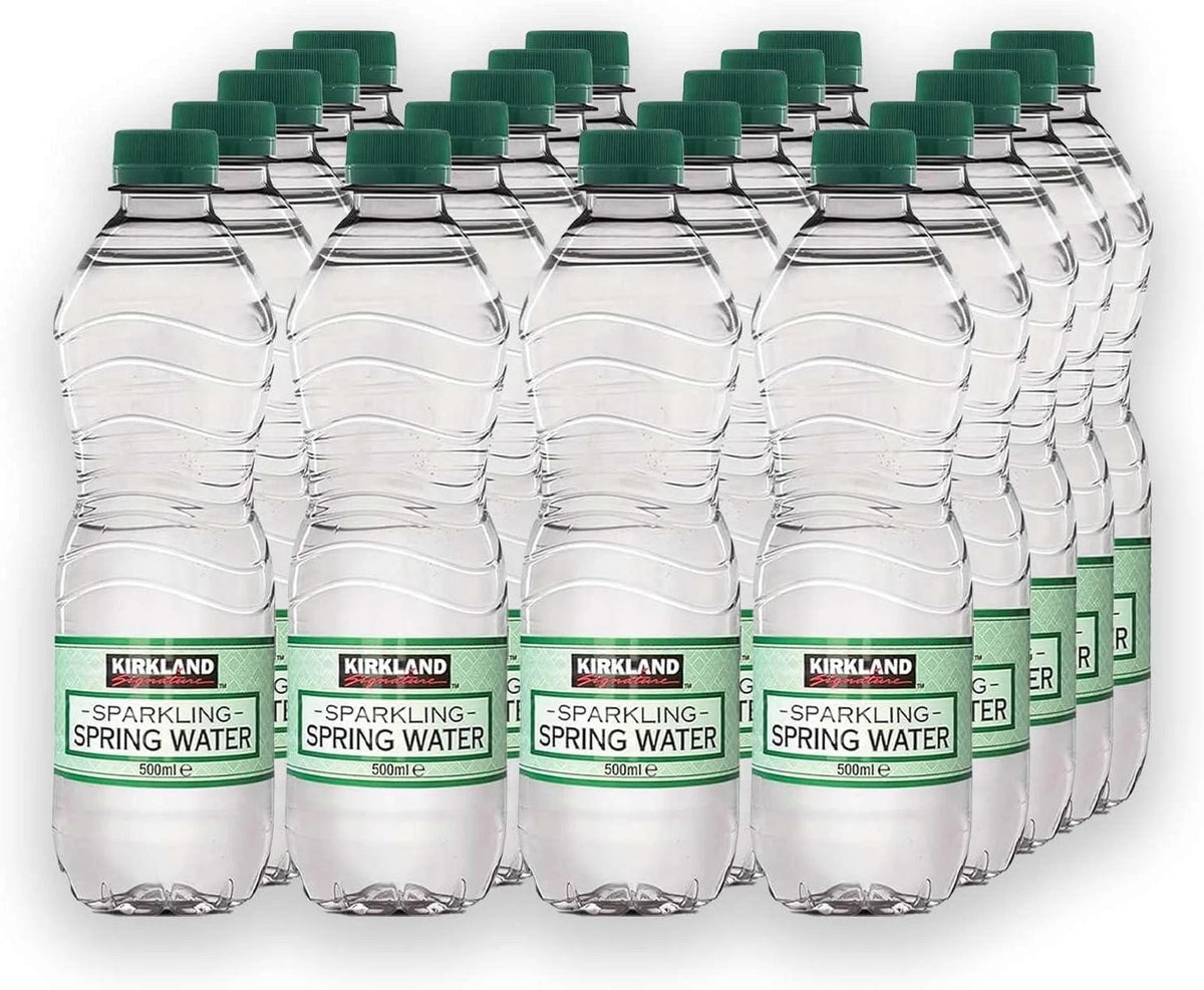 Kirkland Signature Sparkling Spring Water 500ml Bottle (Pack of 20)
