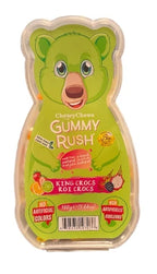 Cherry Chews Gummy Rush Jelly Mix Fruits Flavour Jelly 160g Bear Shape Tub