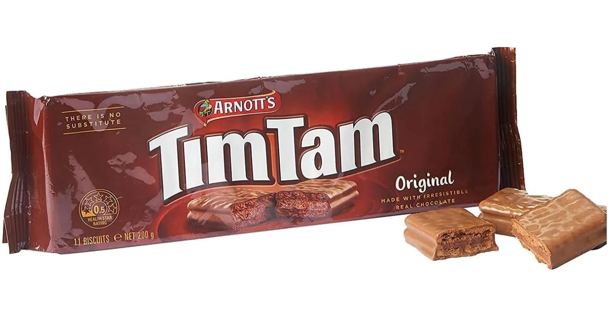 Arnott's Tim Tam Original Chocolate Creamy Filling Biscuit Cookies Packet 6x200g